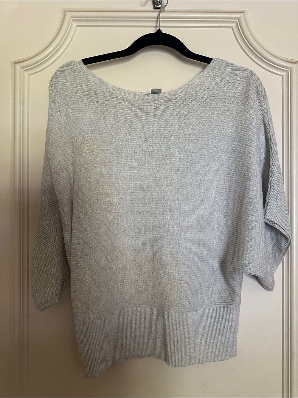 Tommy Bahama Light Gray Boatneck Ribbed Sweater
